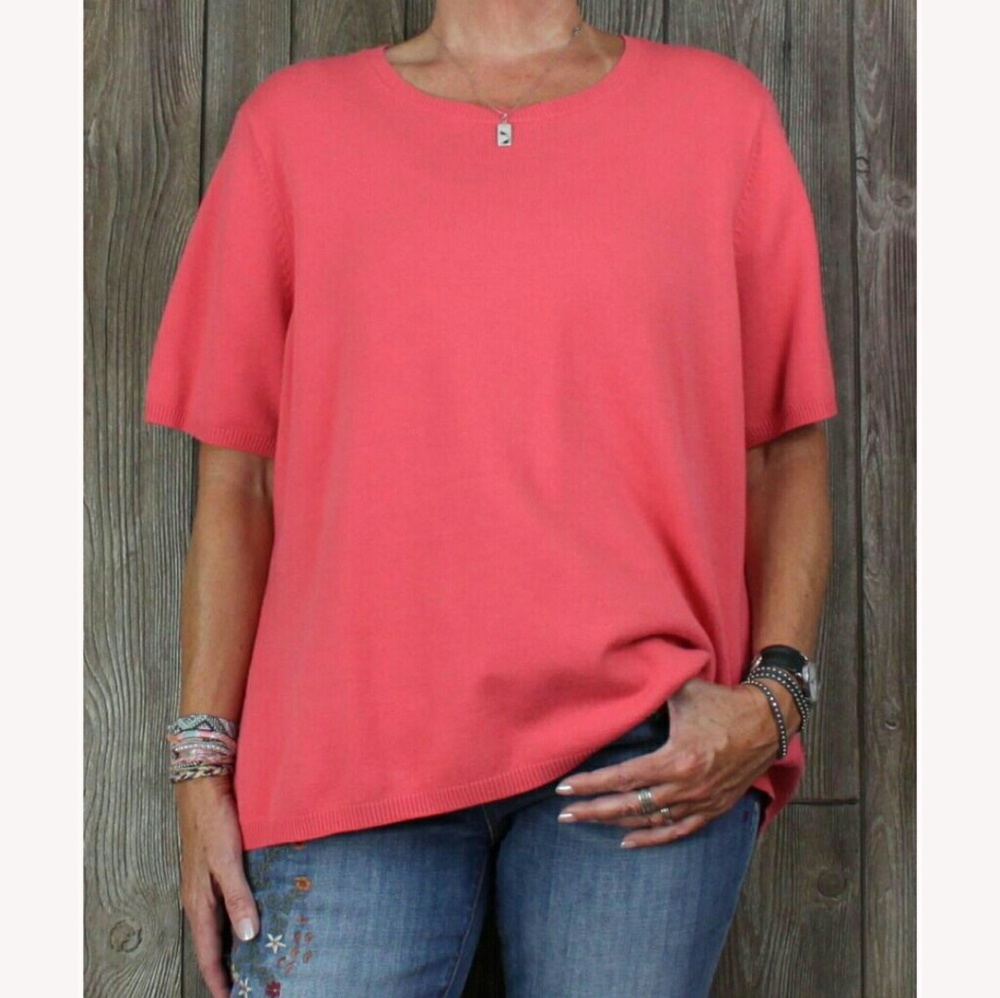 NWOT Lands' End Short Sleeve Sweater